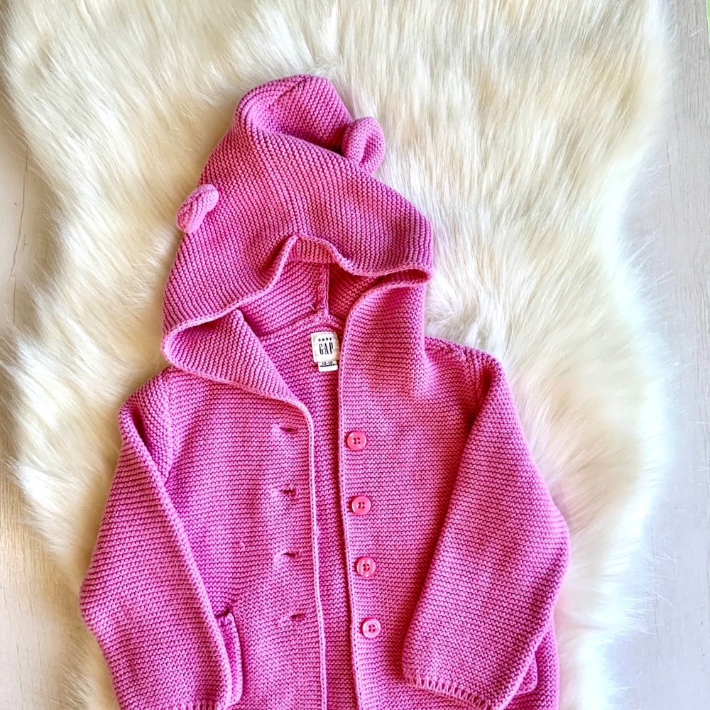 Gap Baby: Pink Knitted Cardigan